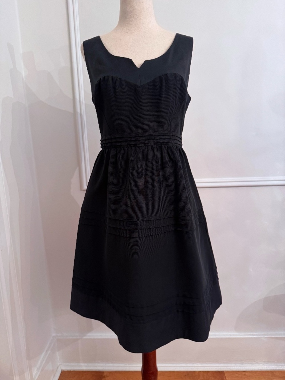 See by Chloé Black Sweetheart Scoop Cotton Fit Flare Dress NWT Sz 42 US 6